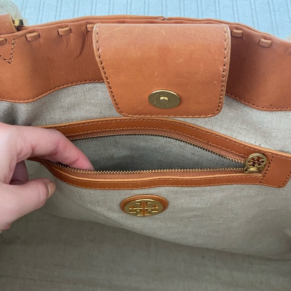 Tory Burch Leather Tote - Picture 6 of 9